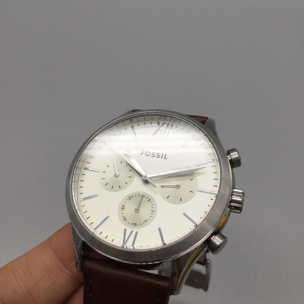 Fossil Femore BQ2363 Mens Watch 44mml Leather Date Multifunction New Battery